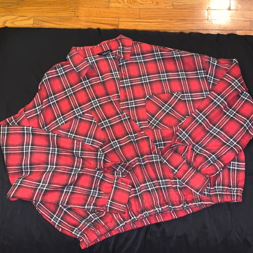 Buffalo Check Cropped Flannel 3X